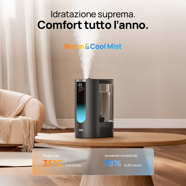 Dreo Smart Ultrasonic Warm & Cool Mist Humidifier 813S