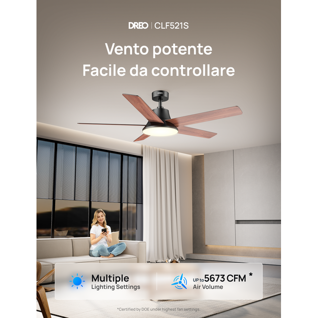 Dreo Smart Ceiling Fan CLF521S